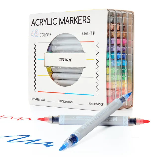 meeden-markers-48-feutres-acrylique-double-pointe image 1