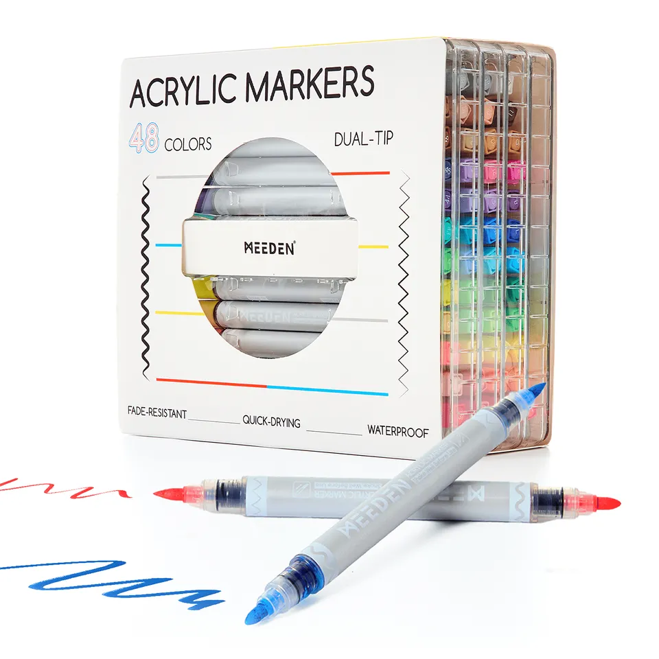 meeden-markers-48-feutres-acrylique-double-pointe image 1