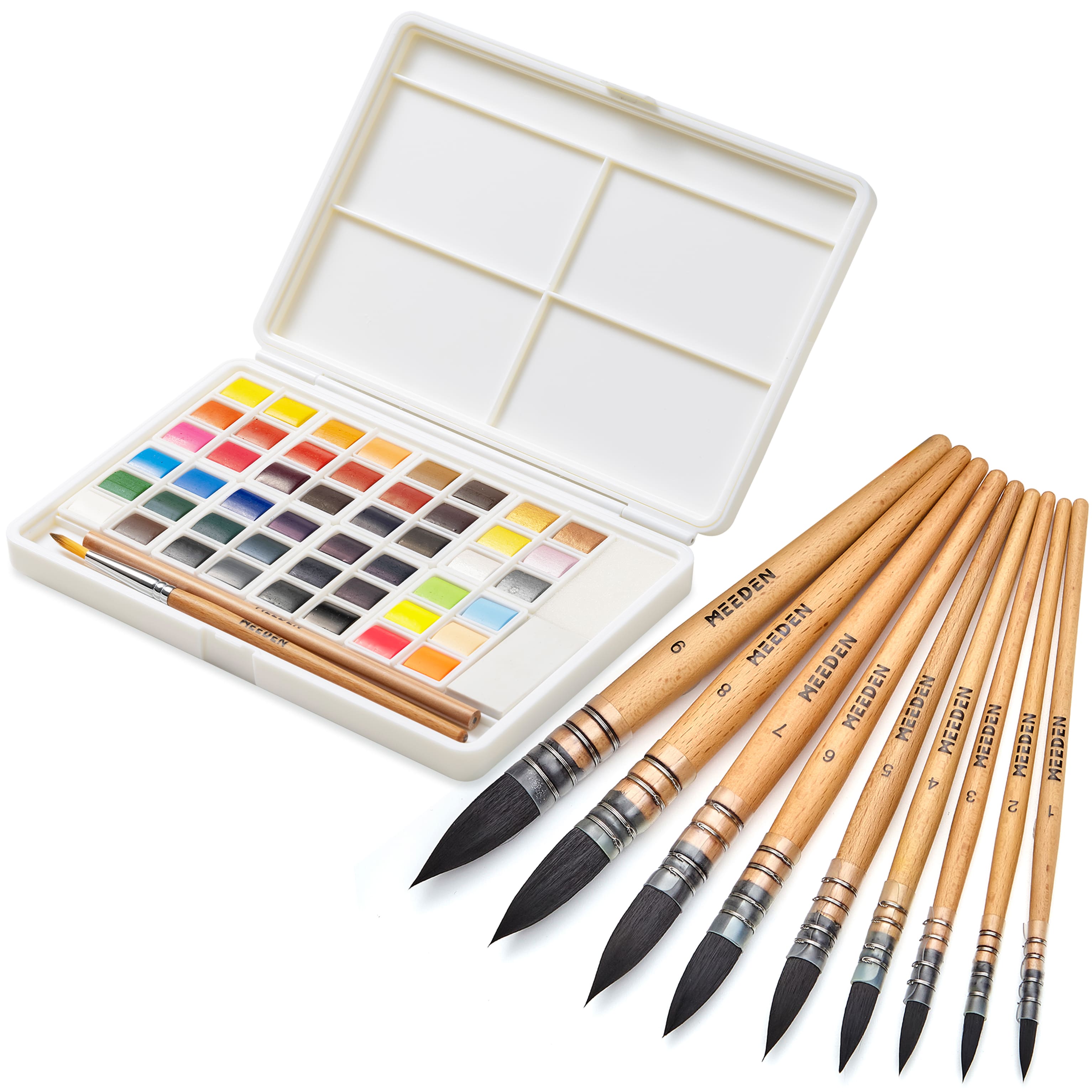 meeden-art-sets-aquarelle-48-couleurs-pinceaux image 3