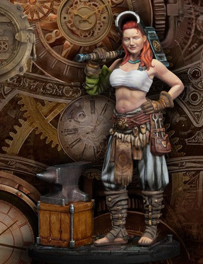 scale75-wargames-steampunk-helga-blitz-hammer-figurine-35mm image 2