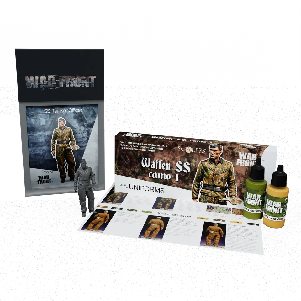 scale75-bundles-pack-waffen-camo-tanker-officer-figurine image 1