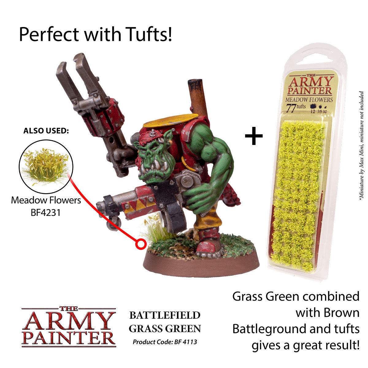the-army-painter-battlefield-basing-grass-green-flocage-herbe-150-ml image 4