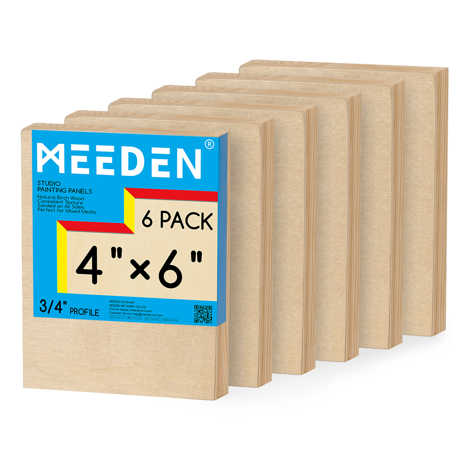meeden-canvas-panneau-bois-bouleau-3-4-lot-multi-formats image 8