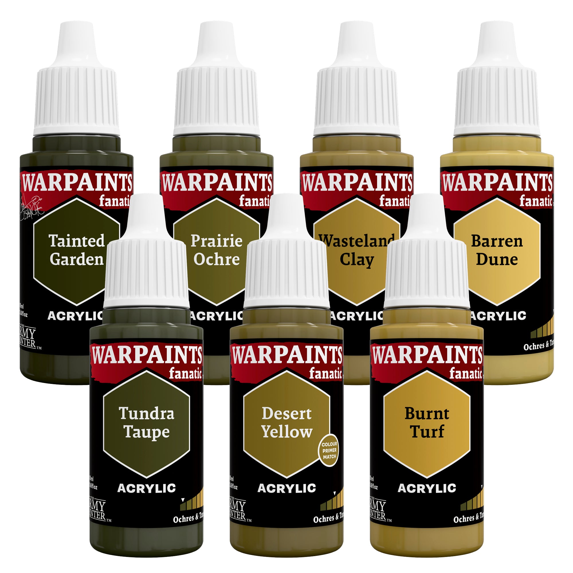 the-army-painter-fanatic-ochres-tans-triad-peinture-figurine-7-pots image 2