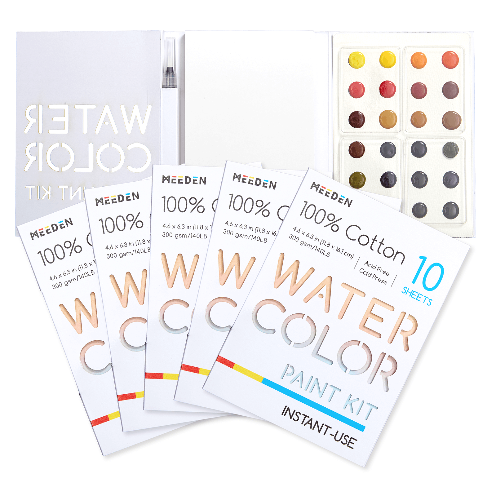 meeden-watercolor-kit-aquarelle-24-couleurs-voyage image 3