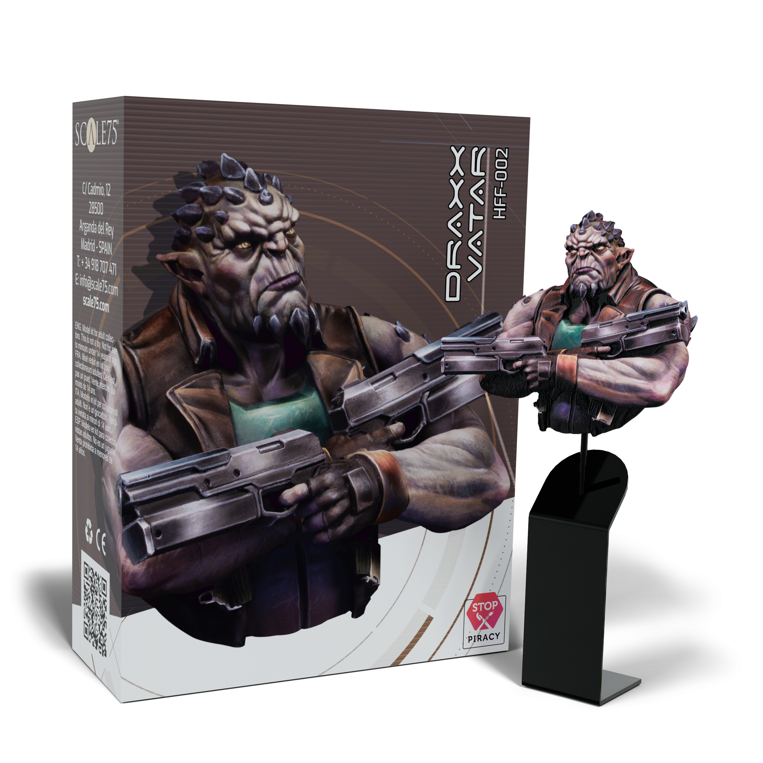scale75-characters-draxx-vatar-buste-1-12-r-sine-non-peint image 1
