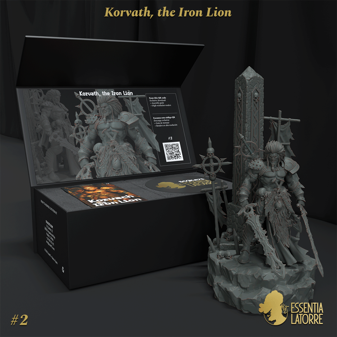 scale75-busts-korvath-the-iron-lion-buste-peindre image 1