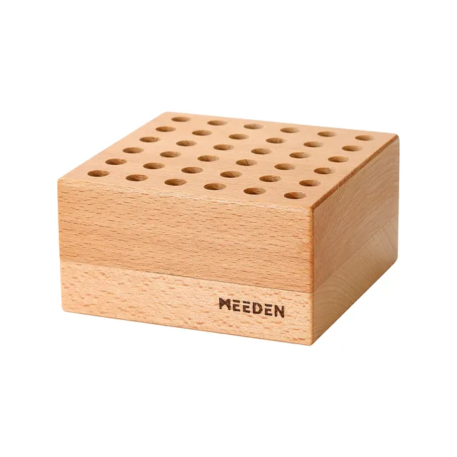 meeden-porte-pinceaux-bois-h-tre-36-trous image 1