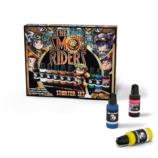 scale75-starter-smog-riders-set-peinture-figurine-35mm image 1