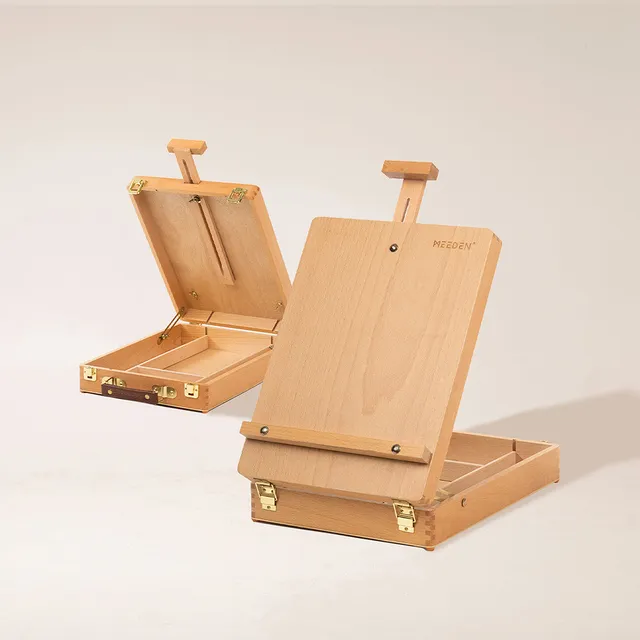 meeden-hbx-3-chevalet-de-table-bois-h-tre-coffret-rangement image 1