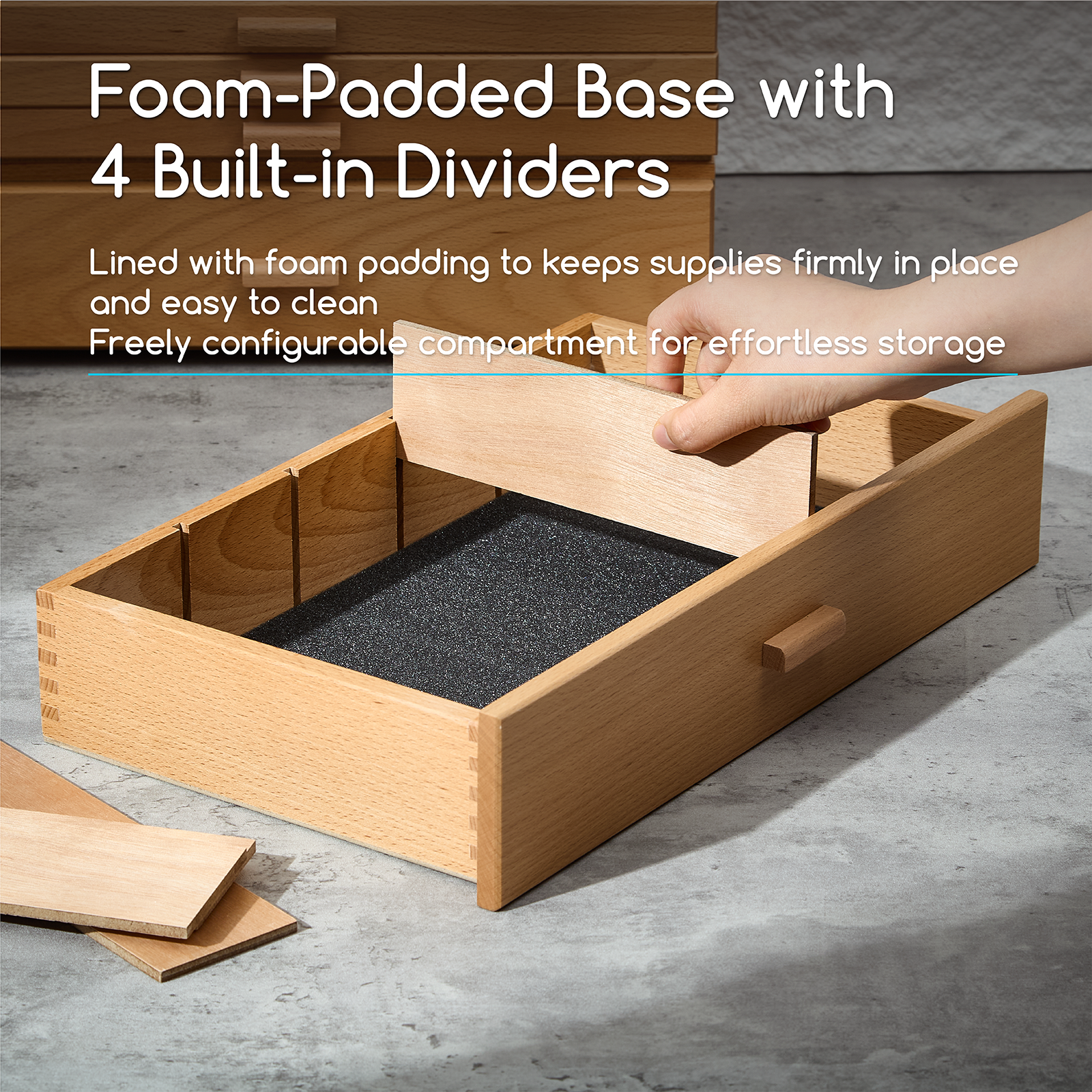 meeden-storage-boxes-bo-te-bois-h-tre-1-tiroir image 5