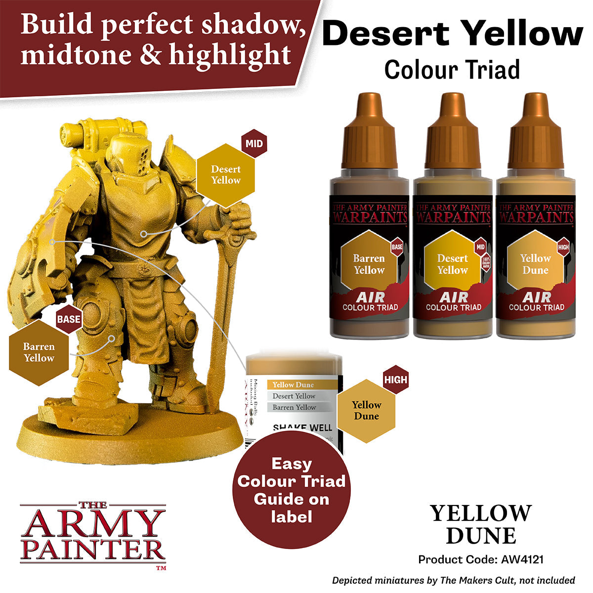 the-army-painter-warpaints-air-yellow-dune-peinture-a-rographe-18-ml-jaune image 3
