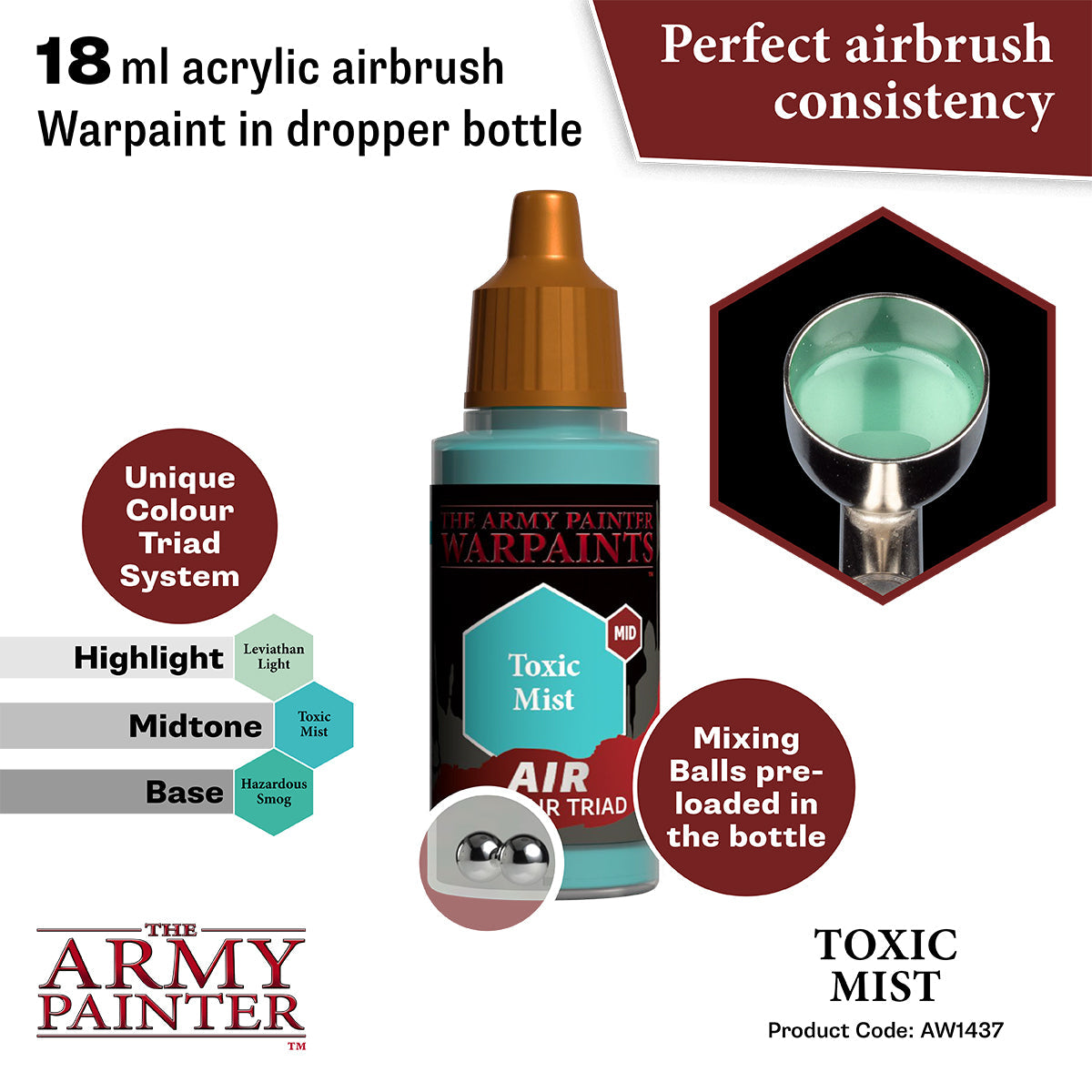 the-army-painter-warpaints-air-toxic-mist-peinture-a-rographe-vert-18-ml image 2