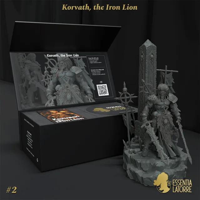 scale75-busts-korvath-the-iron-lion-buste-peindre image 1