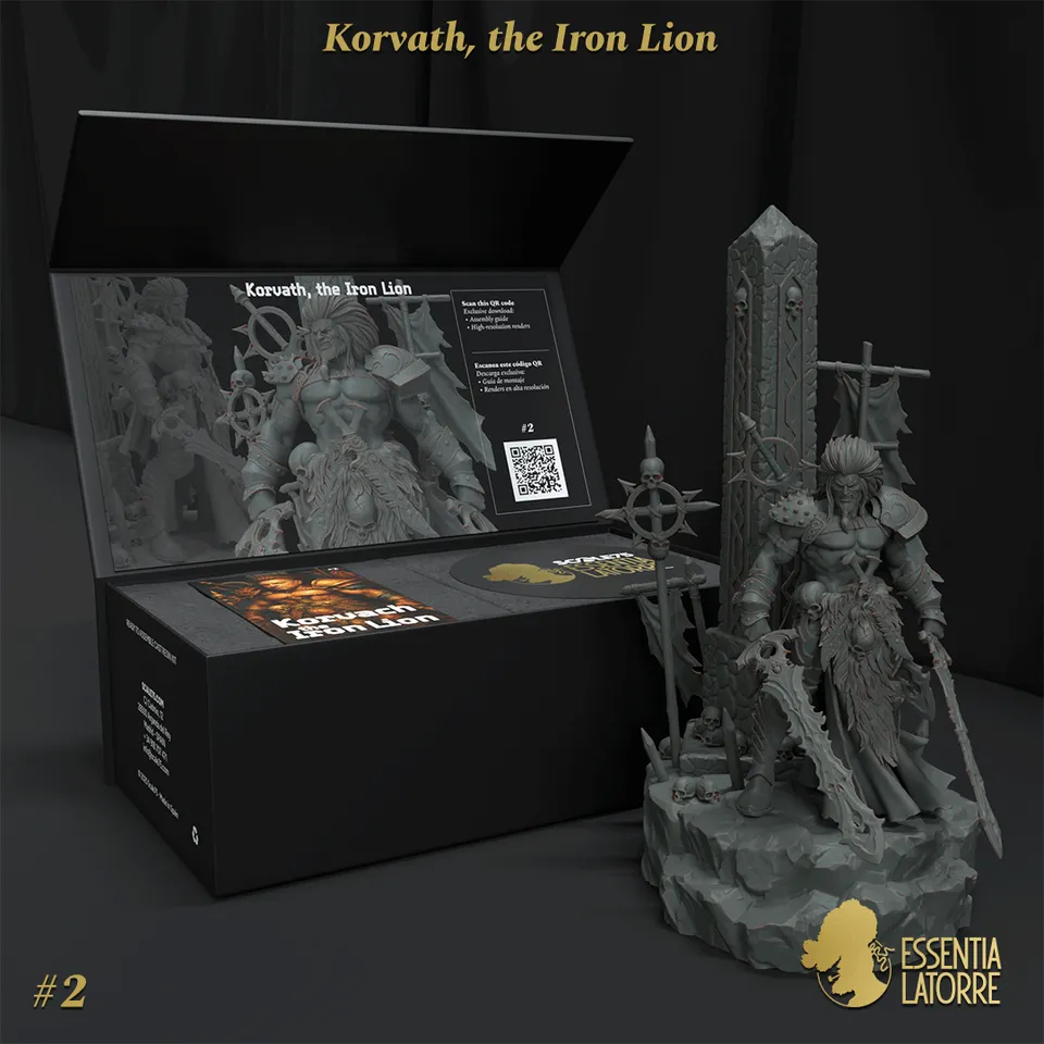 scale75-busts-korvath-the-iron-lion-buste-peindre image 1