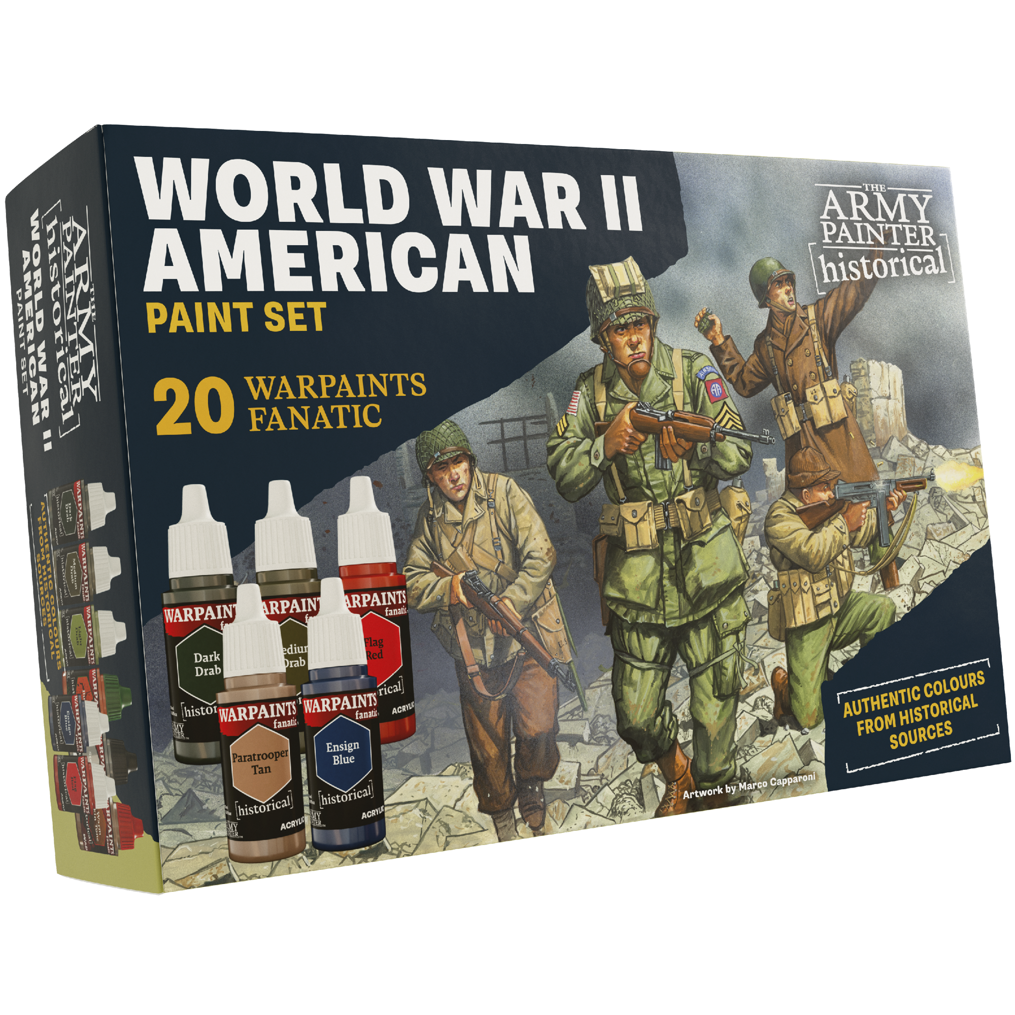 the-army-painter-warpaints-historical-wwii-american-set-peinture-10-pots image 1