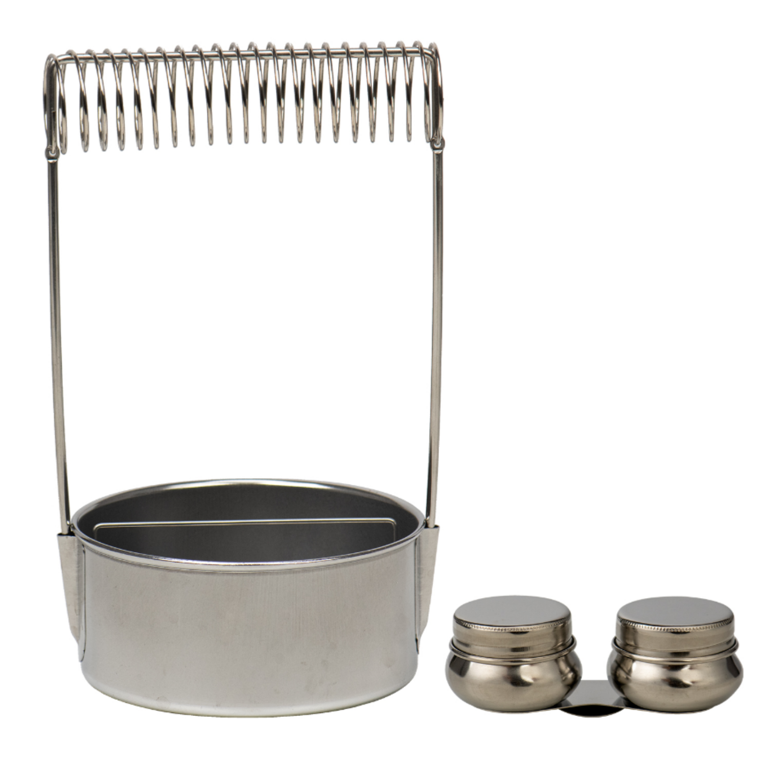 meeden-brush-cleaners-nettoyeur-pinceaux-inox-double-godet image 1