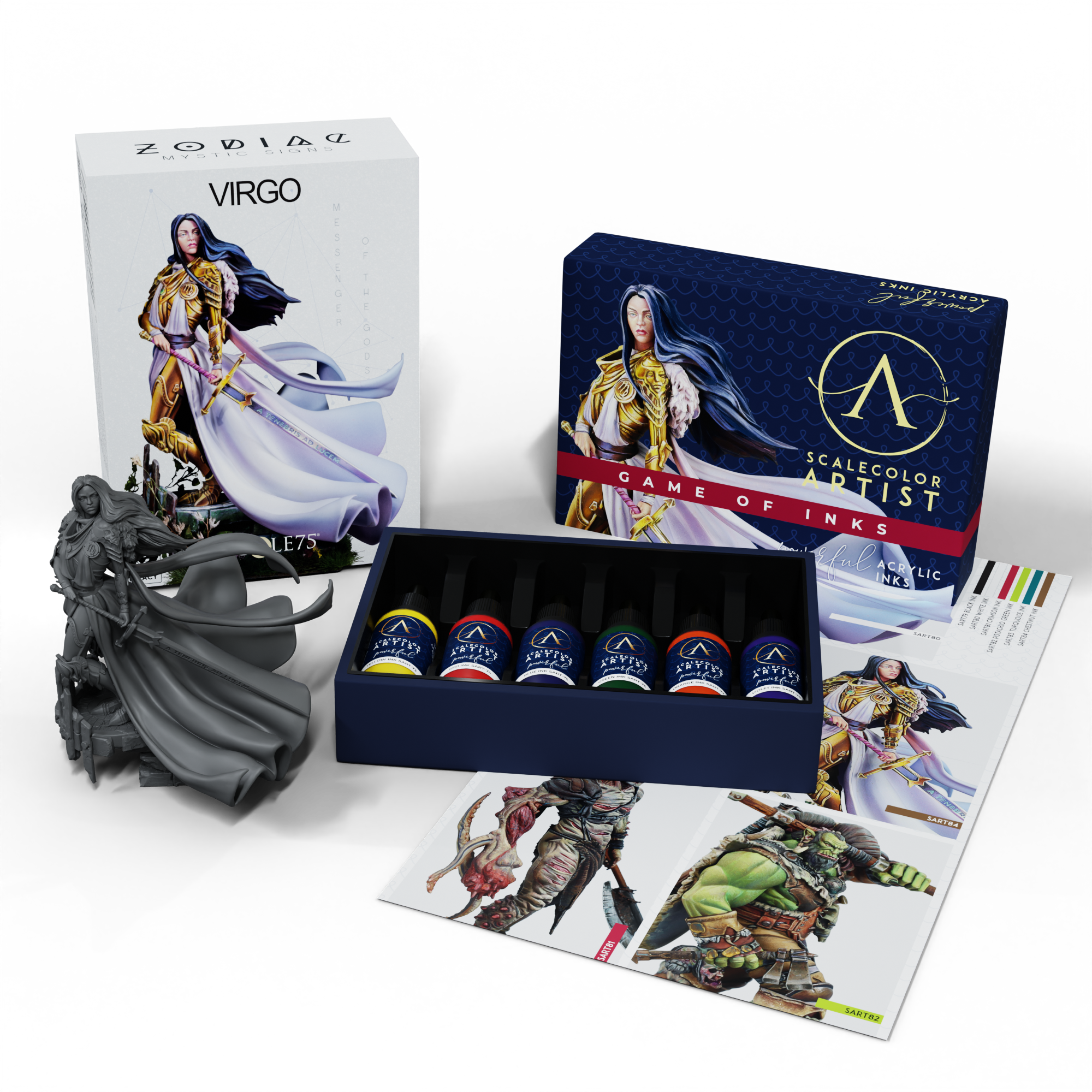 scale75-bundles-pack-game-of-inks-virgo-peinture-figurine image 1