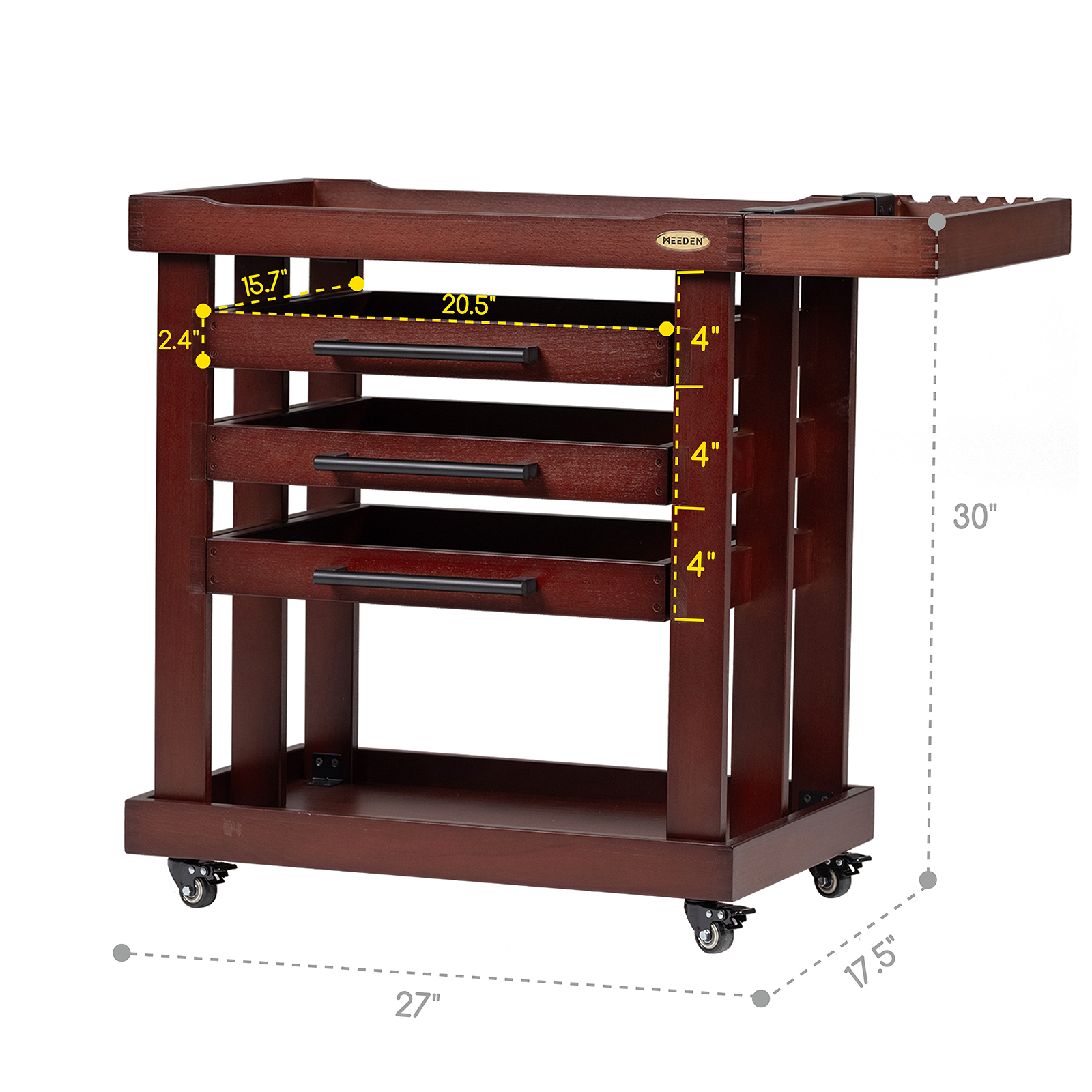 meeden-w13h-desserte-atelier-bois-5-niveaux-noyer-2 image 6