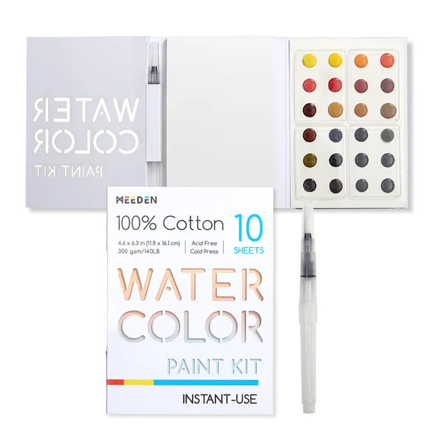 meeden-watercolor-kit-aquarelle-24-couleurs-voyage image 1