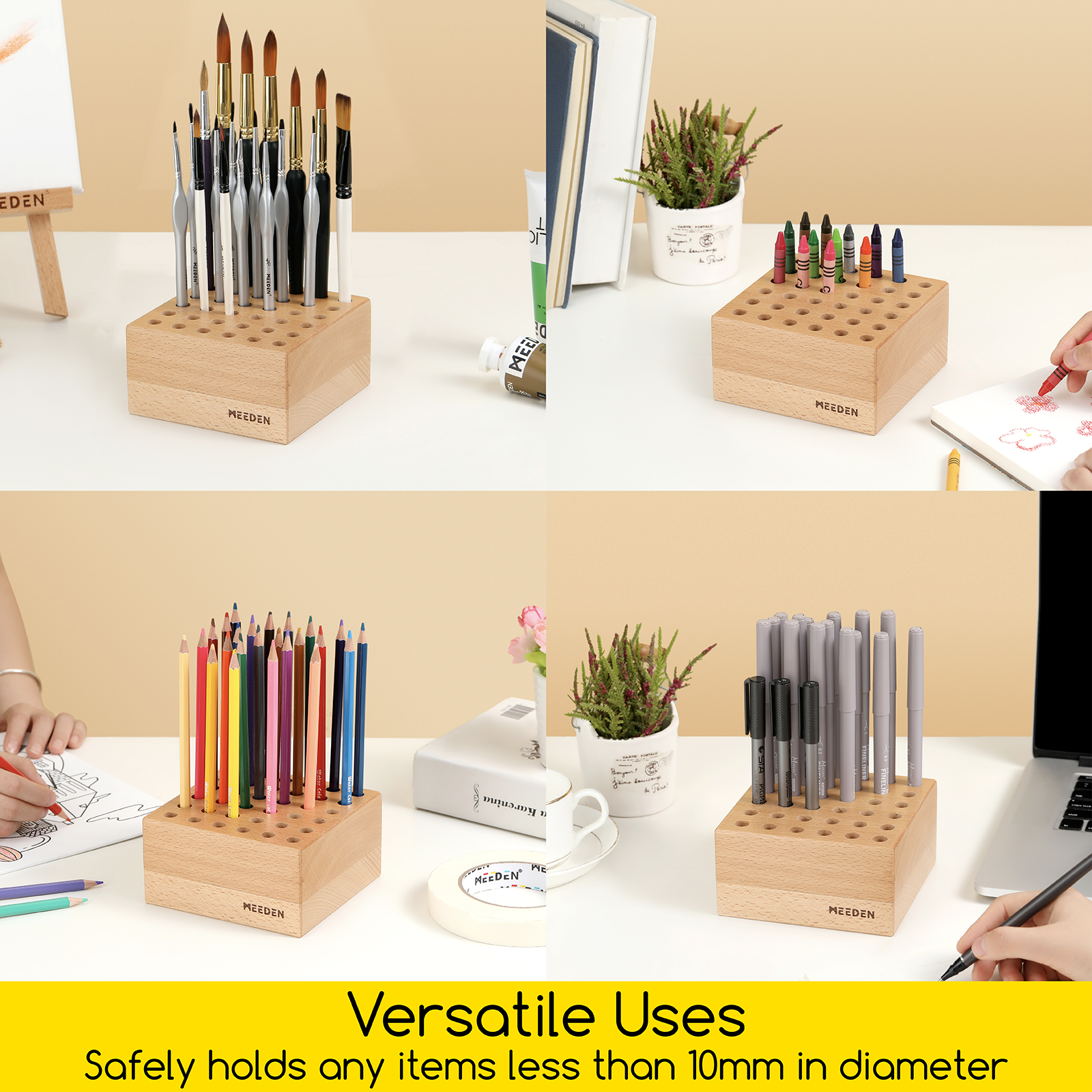 meeden-brush-holders-pot-pinceaux-bois-h-tre-36-trous image 7