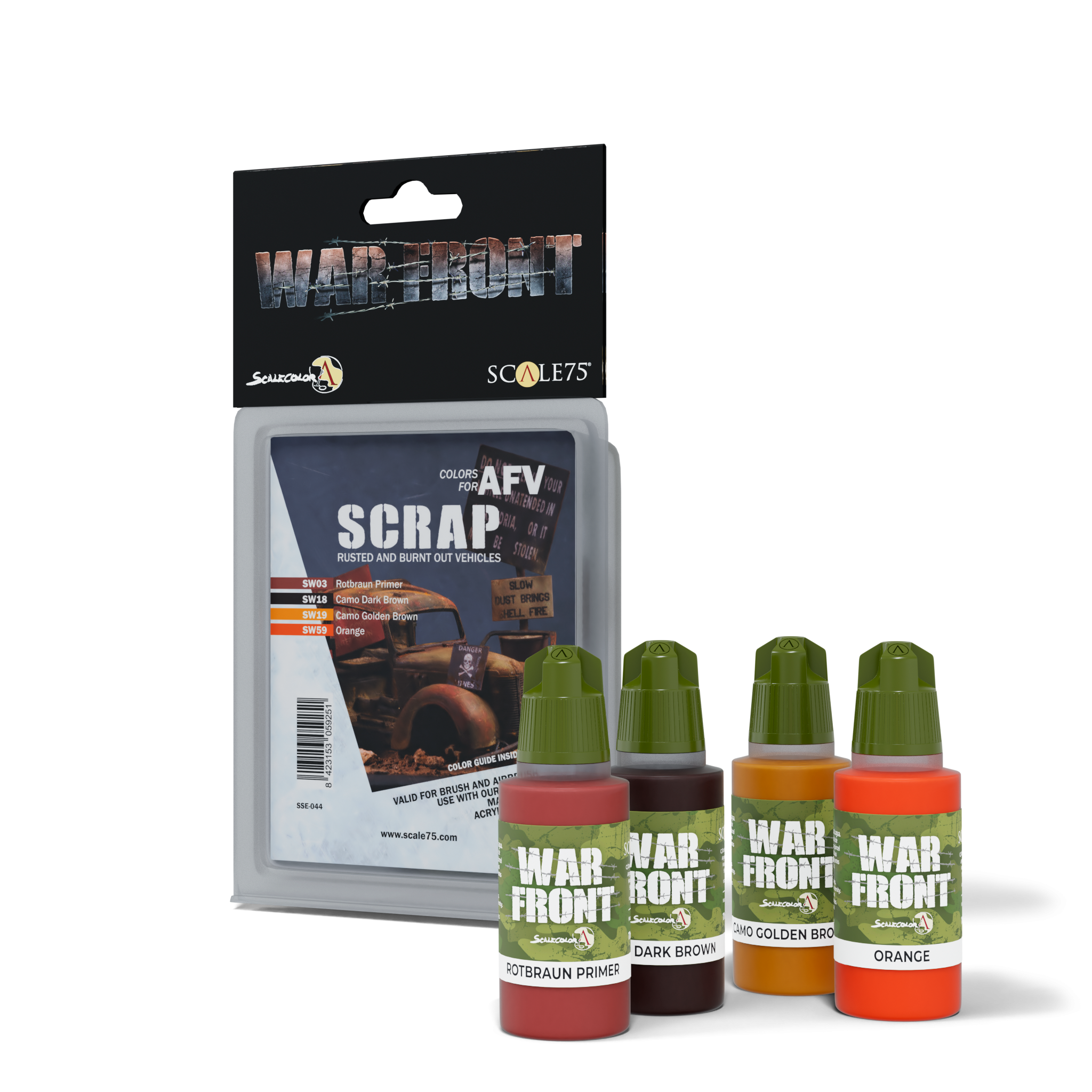 scale75-scrap-set-4-peintures-maquette-rouille-v-hicules image 1