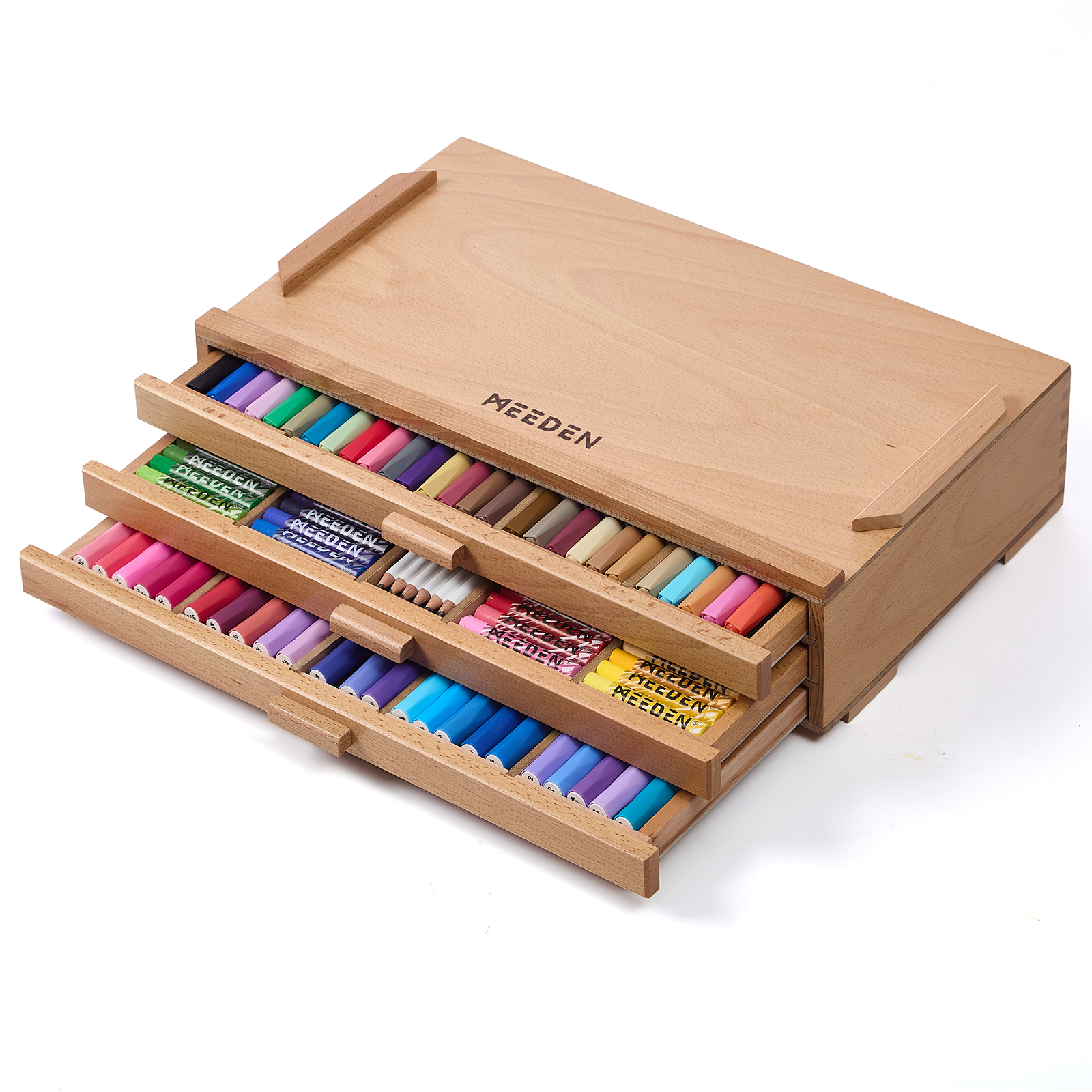 meeden-storage-boxes-bo-te-bois-h-tre-3-tiroirs image 1