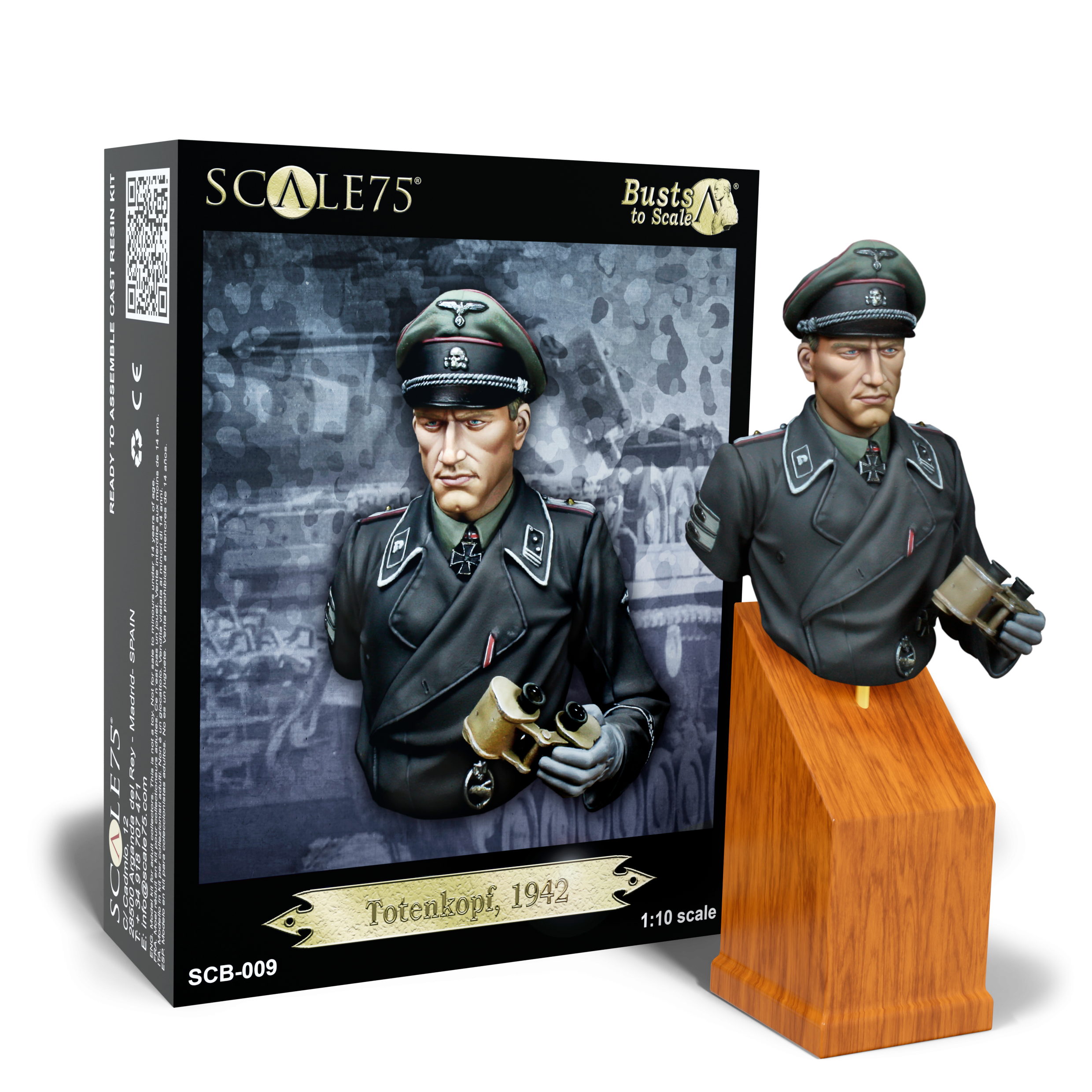 scale75-busts-to-scale-totenkopf-1942-buste-1-10-non-peint image 1