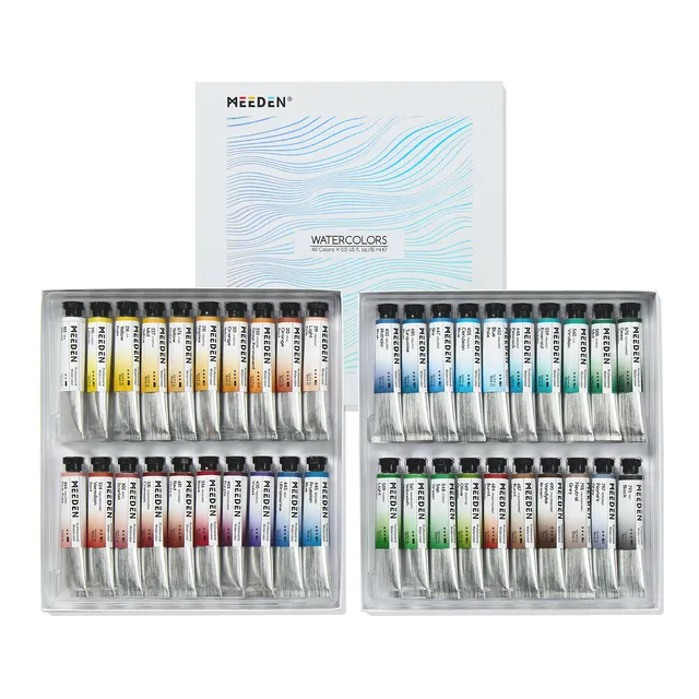 meeden-watercolor-aquarelle-tube-40-x-15-ml-professionnelle image 1