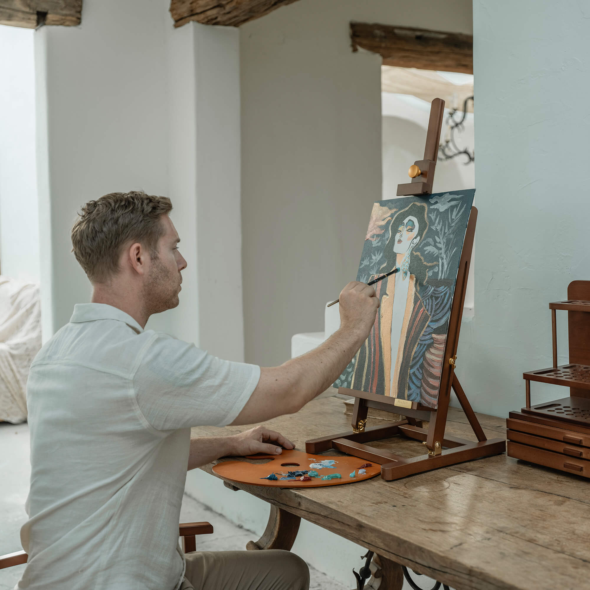 meeden-tabletop-easels-hj-10-chevalet-table-h-tre-cadre-h image 2