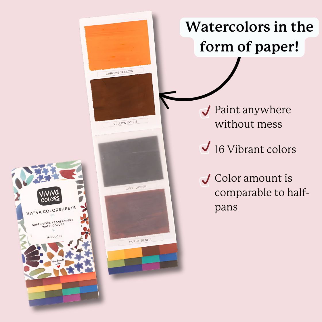 viviva-colorsheets-original-16-carnet-aquarelle-poche-16-couleurs image 2