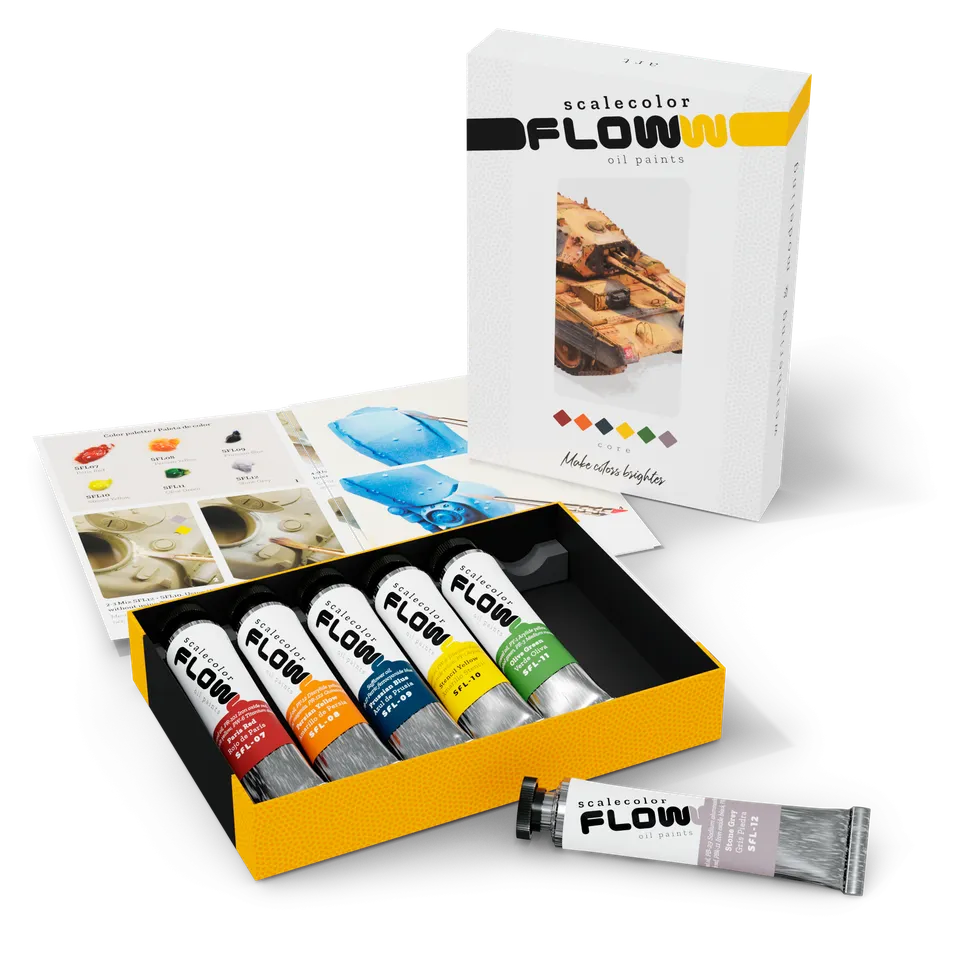 scale75-floww-oils-core-set-peinture-l-huile-mate-maquette image 1