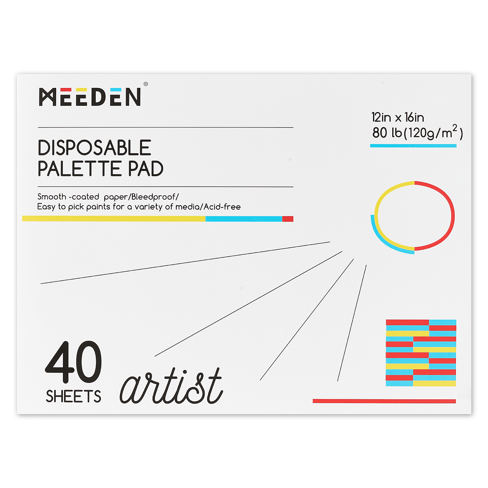 meeden-books-pads-papier-palette-9-x-12-20-feuilles image 5
