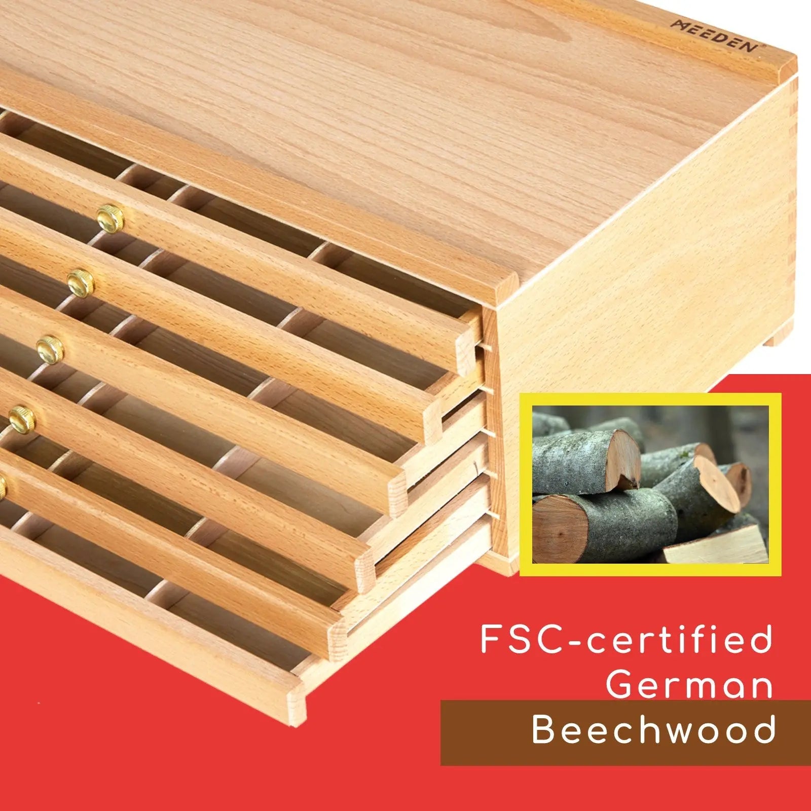 meeden-storage-boxes-bo-te-rangement-10-tiroirs-naturel image 4
