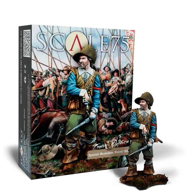 scale75-ferrer-dalmau-mousquetaire-rocroi-1643-figurine-75-mm image 1