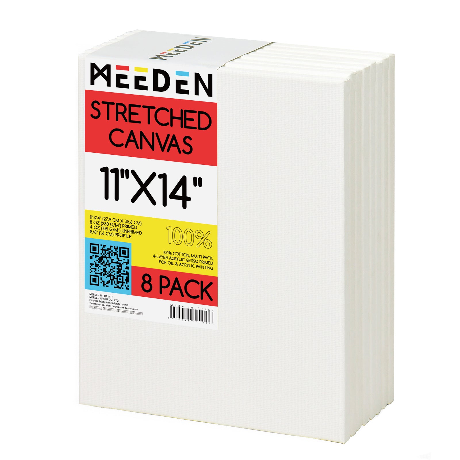meeden-canvas-ch-ssis-entoil-coton-20x25-cm-lot-8 image 8