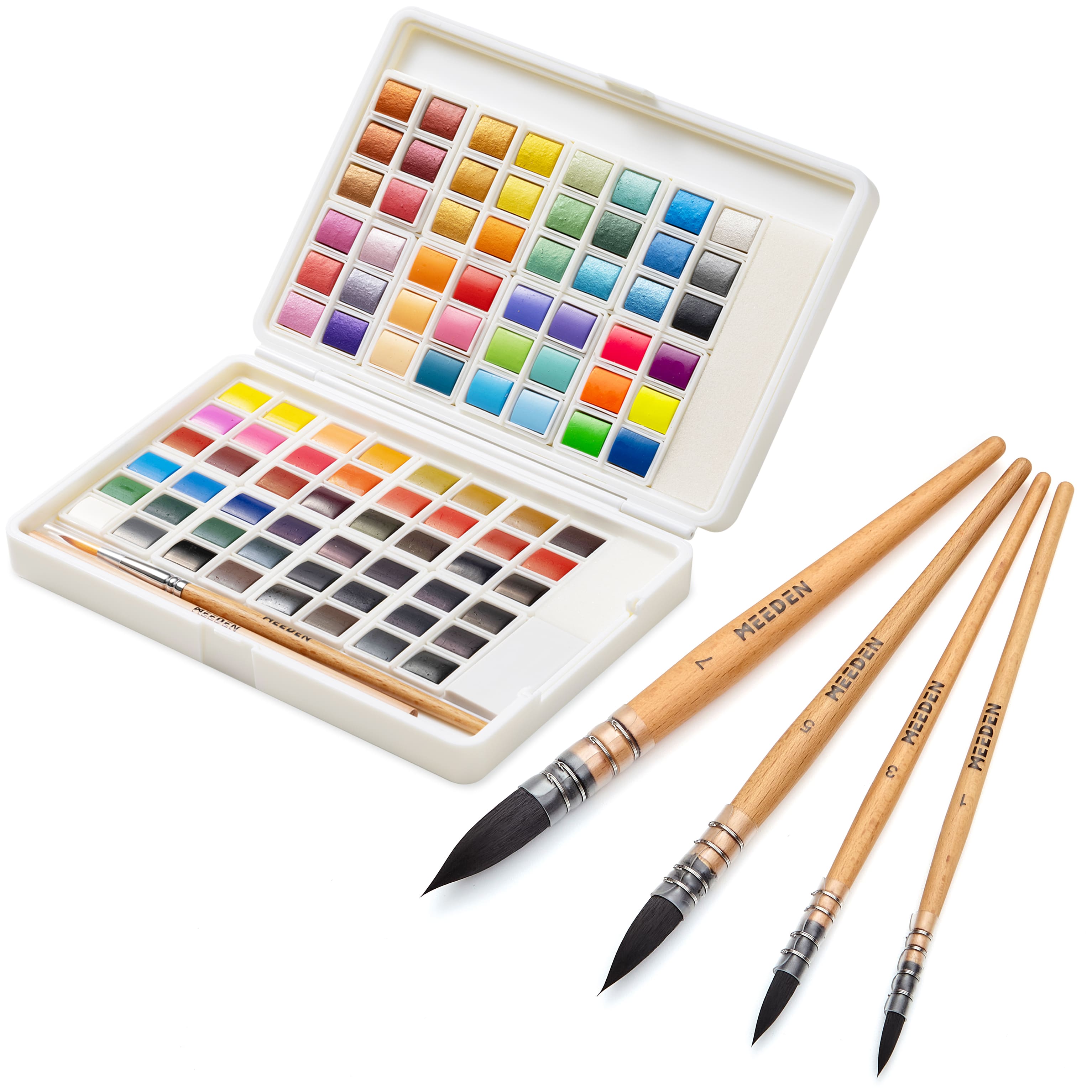 meeden-art-sets-aquarelle-48-couleurs-pinceaux image 2