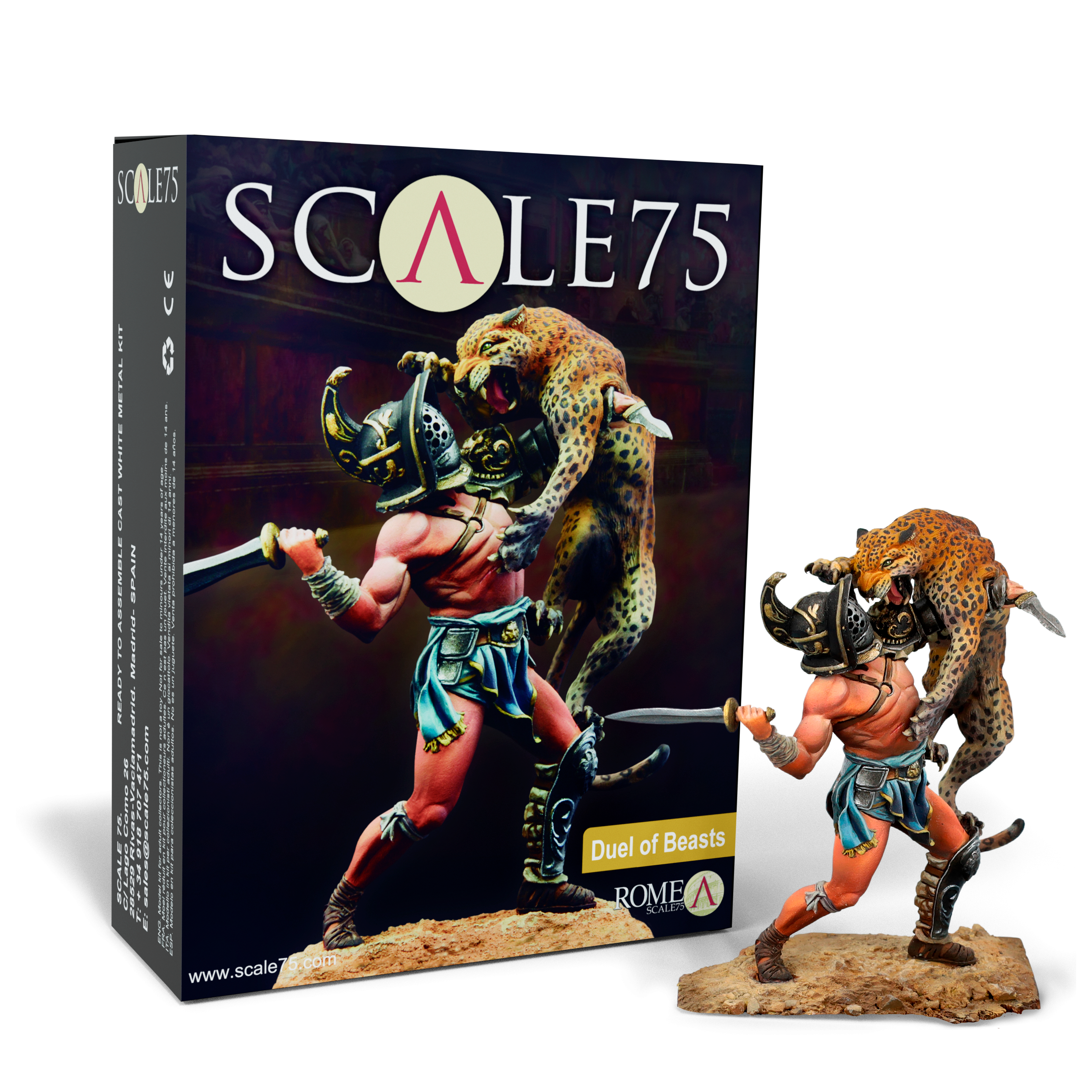 scale75-duel-of-beast-figurine-75-mm-m-tal-non-peinte image 1