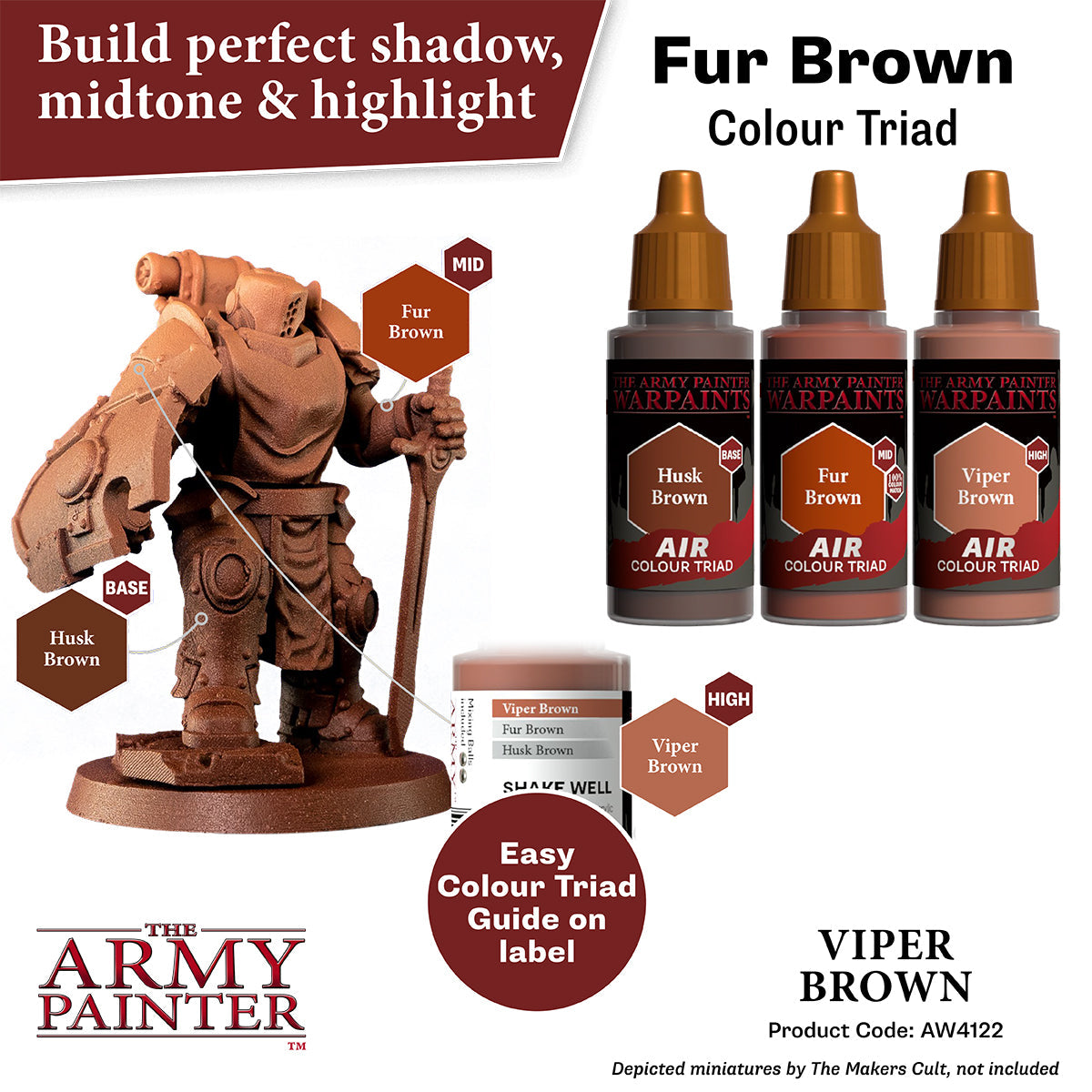 the-army-painter-warpaints-air-viper-brown-peinture-aerographe-18-ml image 3