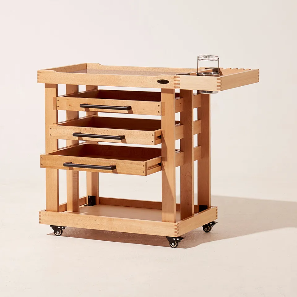meeden-art-carts-w13h-desserte-bois-5-niveaux-naturel image 1