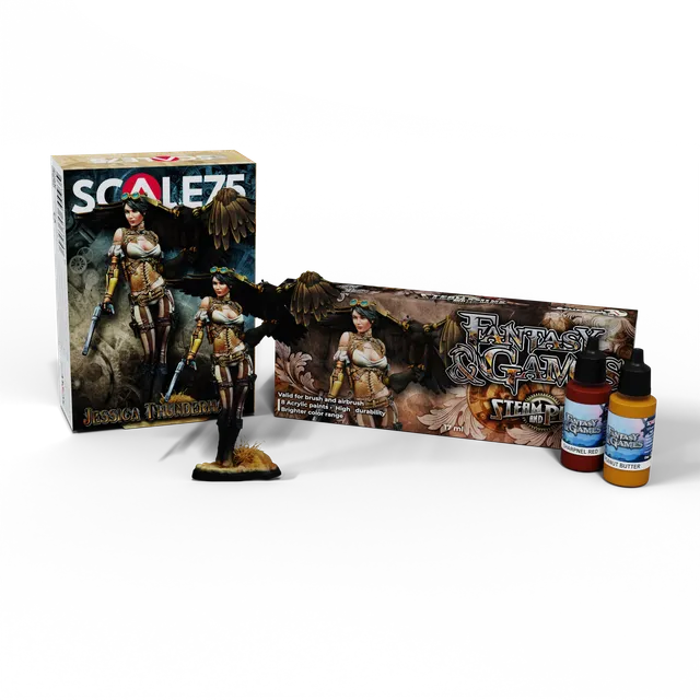 scale75-bundles-steampunk-jessica-thunderhawk-pack-figurine image 1