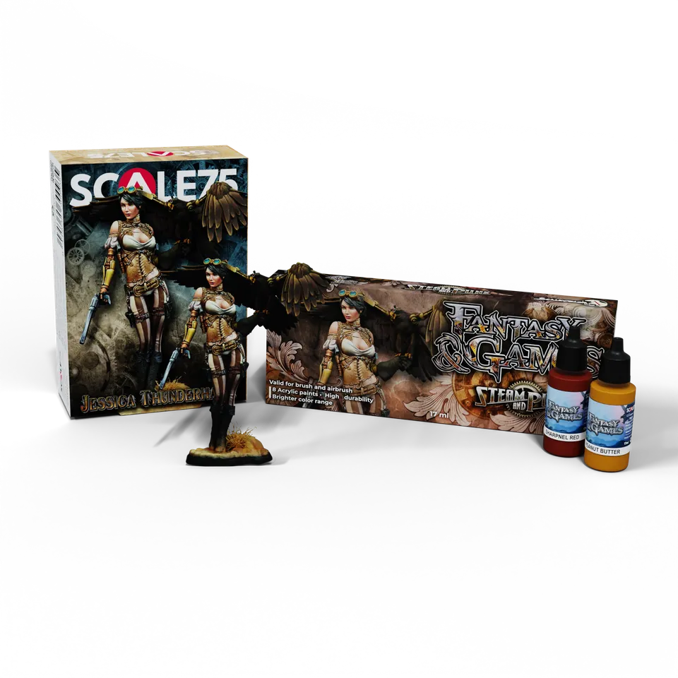 scale75-bundles-steampunk-jessica-thunderhawk-pack-figurine image 1