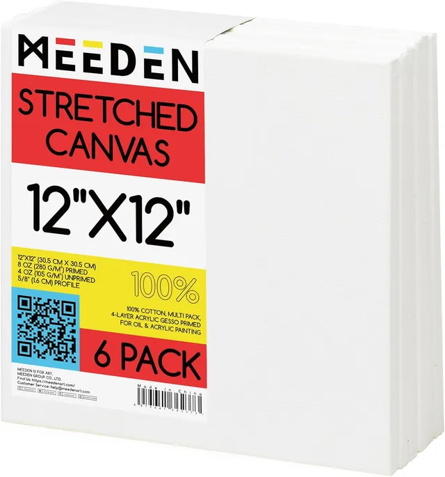 meeden-canvas-ch-ssis-entoil-coton-30x30-cm-lot-6 image 1
