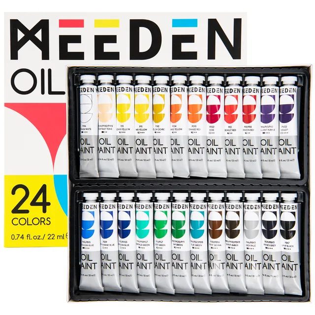 meeden-oil-paint-peinture-l-huile-24-tubes-22-ml image 1