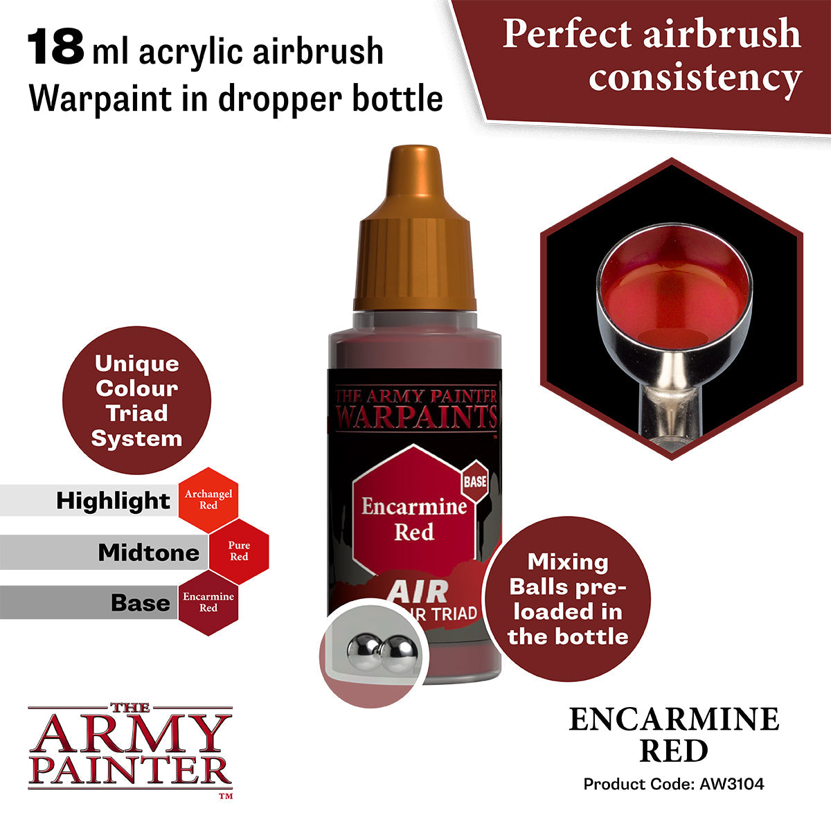 the-army-painter-warpaints-air-encarmine-red-peinture-a-rographe-18ml image 2