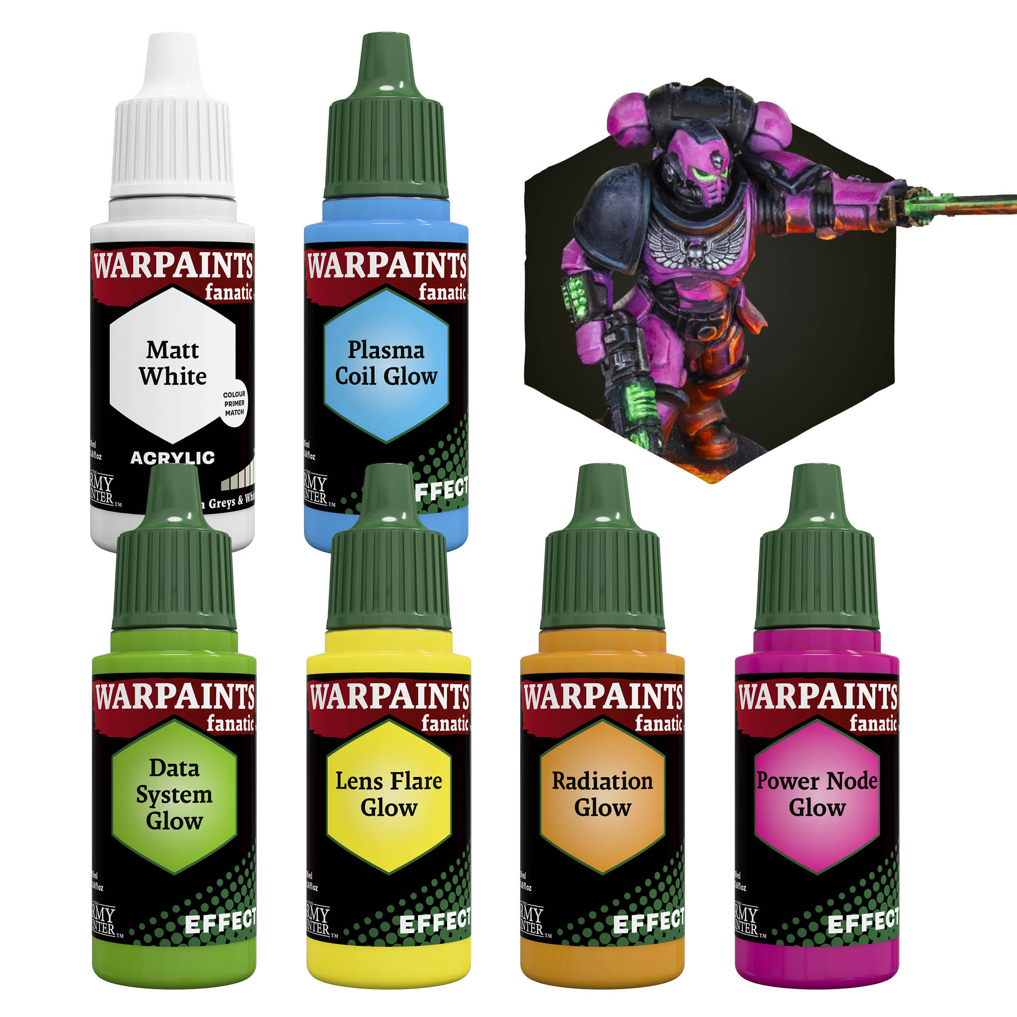 the-army-painter-fluo-and-glow-effects-bundle-peinture-fluo-6-pots image 1