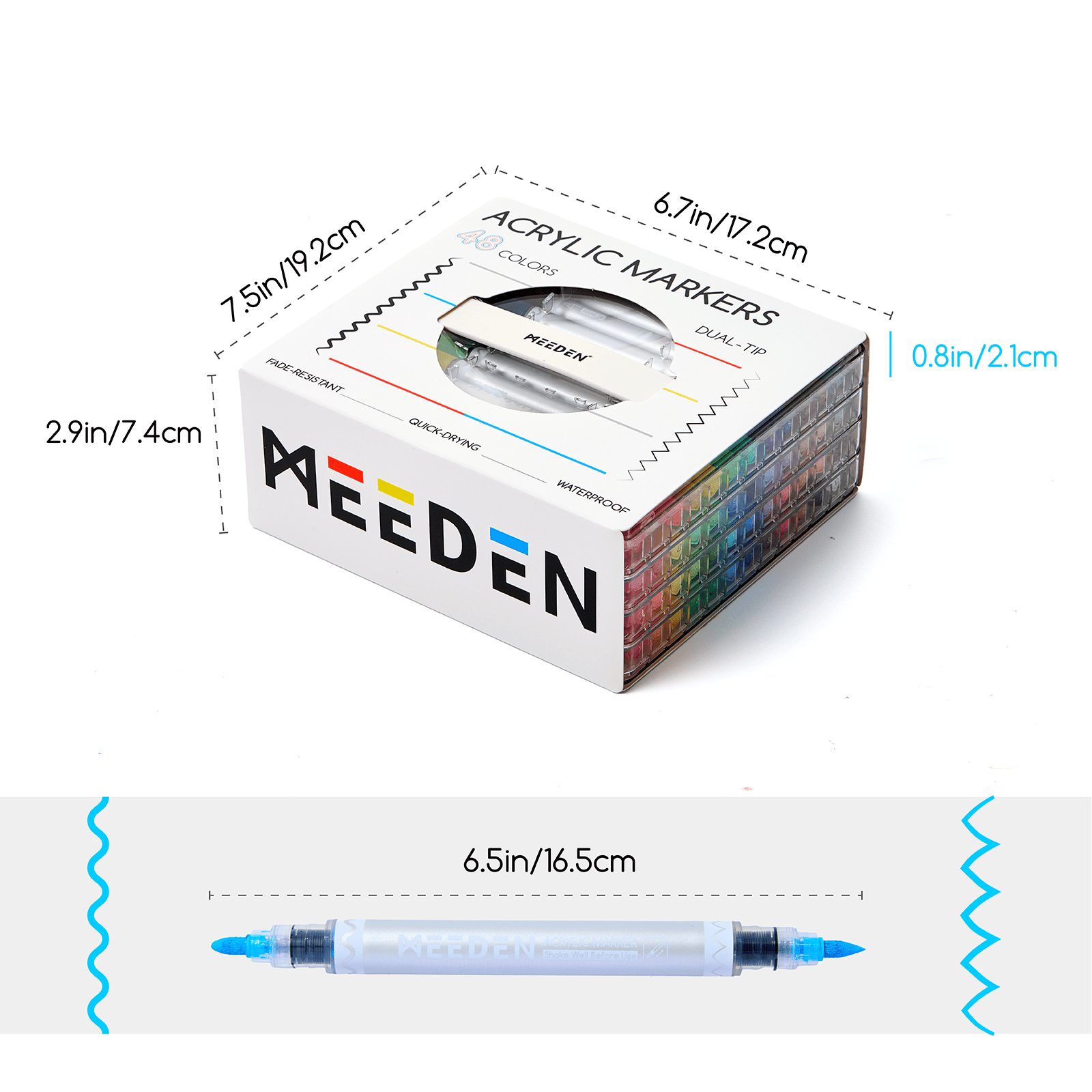 meeden-markers-48-feutres-acrylique-double-pointe image 8