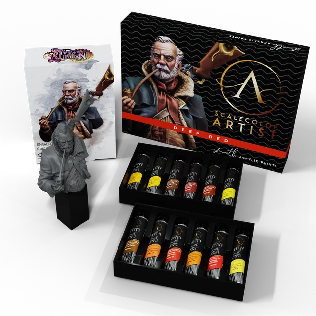scale75-bundles-pack-deep-red-captain-ahab-set-peinture-figurine image 1