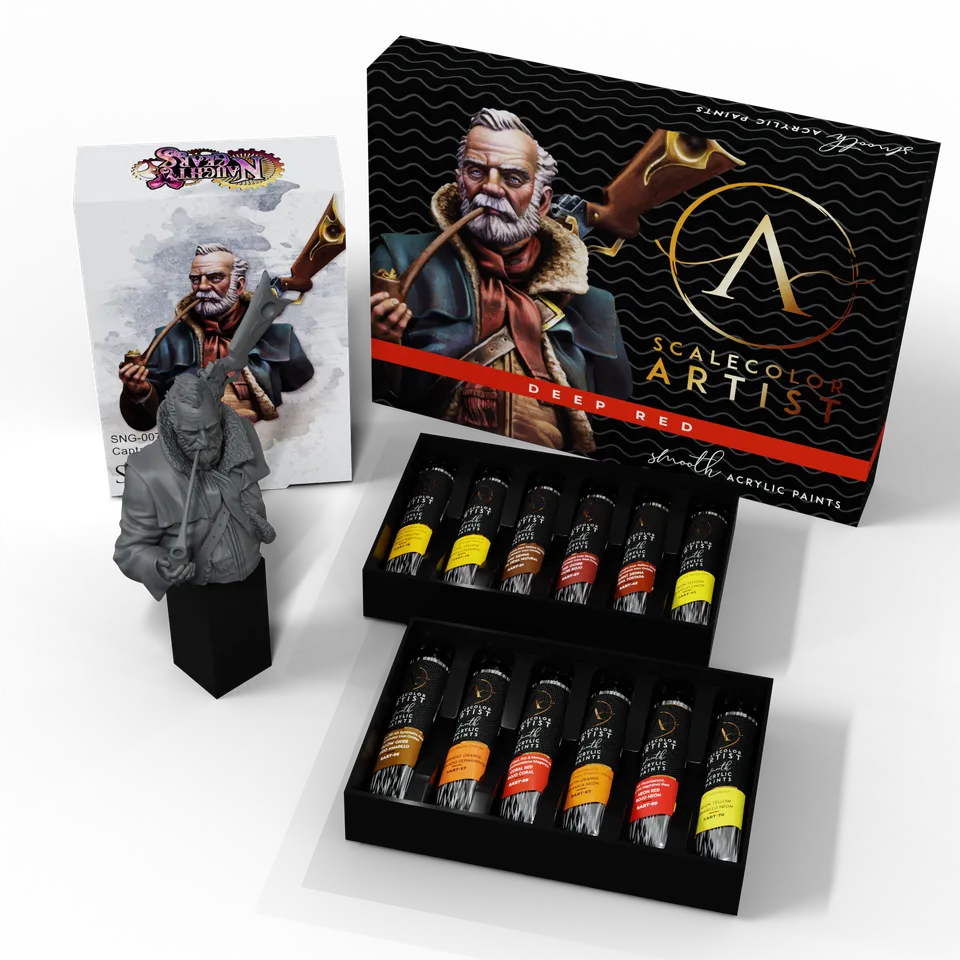 scale75-bundles-pack-deep-red-captain-ahab-set-peinture-figurine image 1