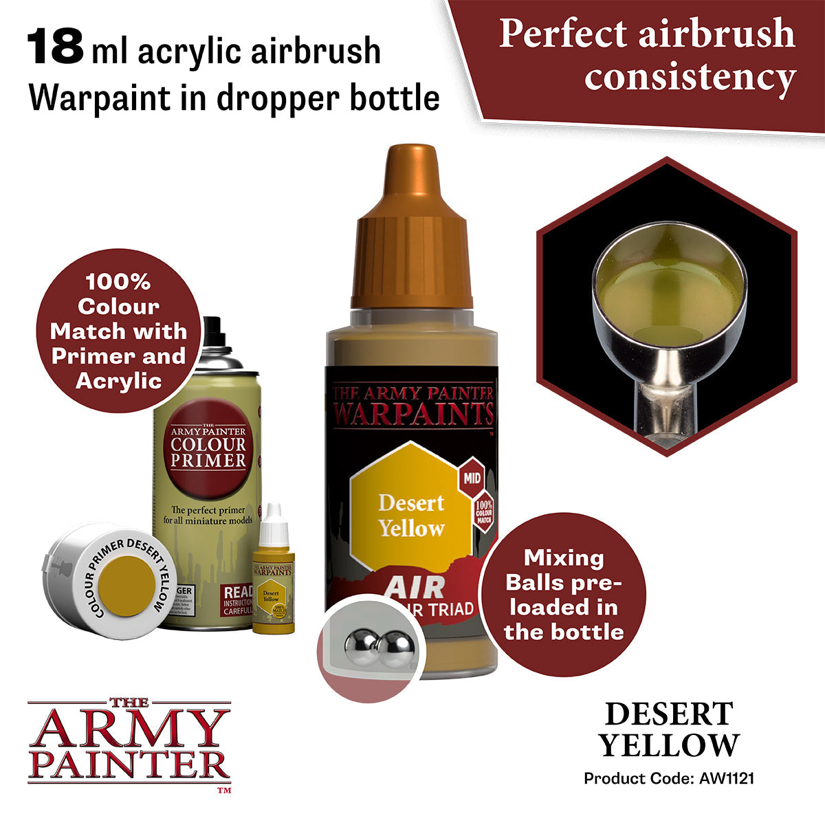 the-army-painter-warpaints-air-desert-yellow-peinture-a-rographe-18-ml image 2